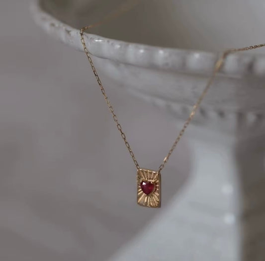 Radiant Heart Necklace – 14kt Gold Filled