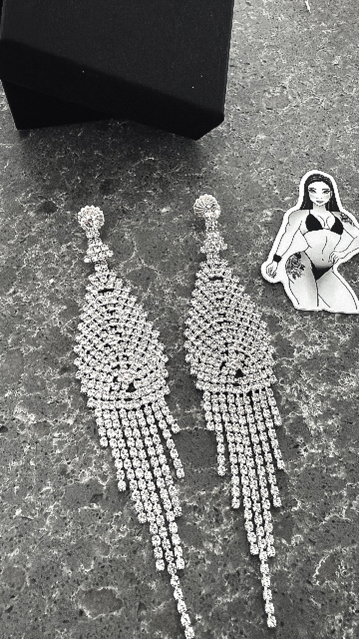 Swarovski crystal dangle earrings