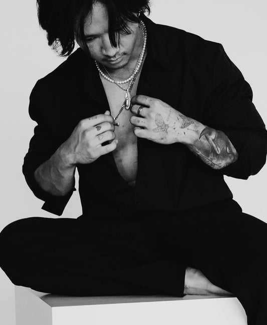 Sterling Silver Feather Necklace with Black Onyx | Unisex Spiritual Pendant