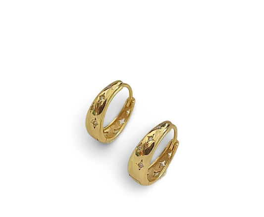 Galaxy Hoop Earrings – 14kt Gold Filled Sparkle