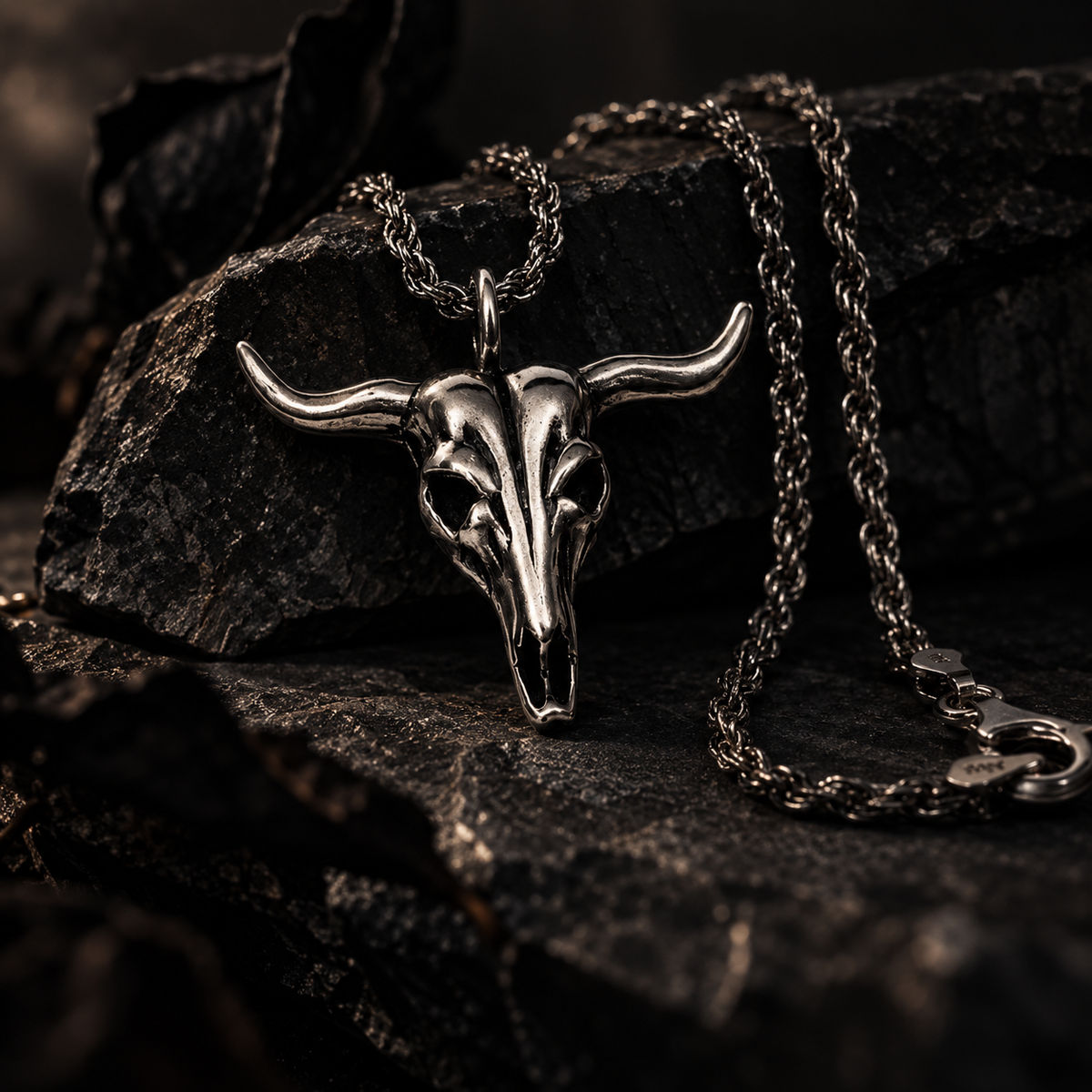 Bison Skull Necklace