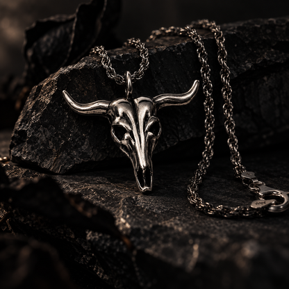Bison Skull Necklace