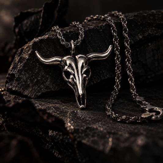 Bison Skull Necklace