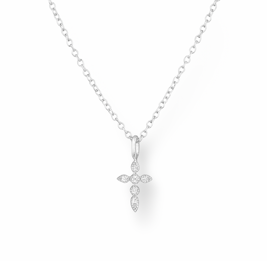 Cross Sterling silver necklace