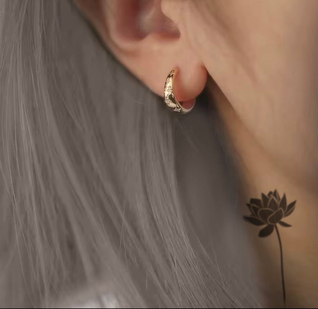 Galaxy Hoop Earrings – 14kt Gold Filled Sparkle