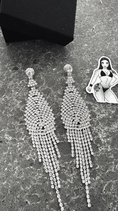 Swarovski crystal dangle earrings
