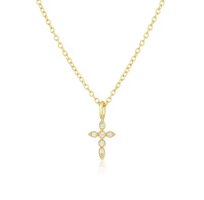 Cross 14kt gold filled necklace