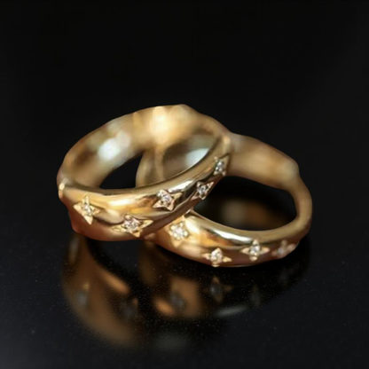 Galaxy Hoop Earrings – 14kt Gold Filled Sparkle