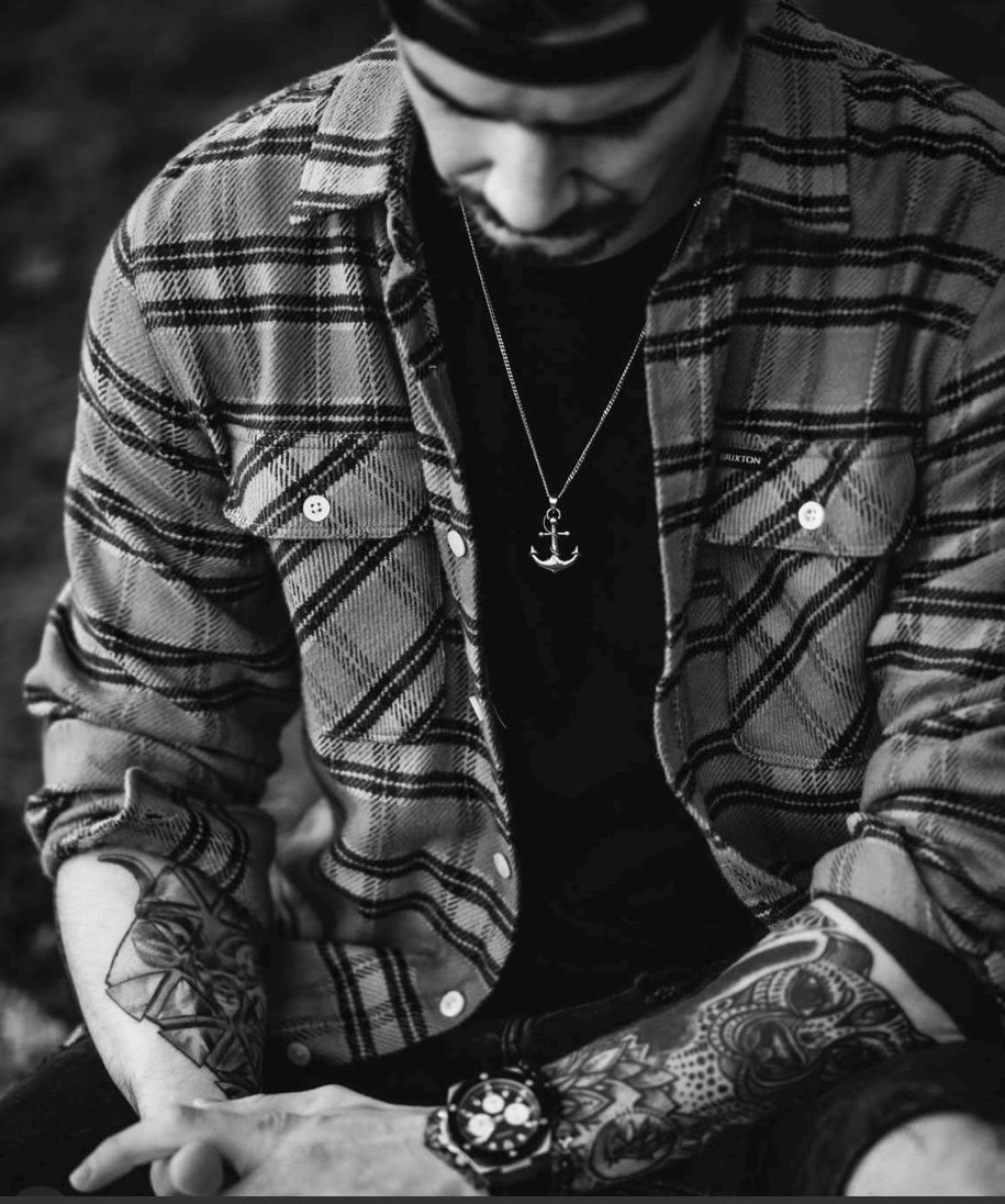 Sterling Silver Anchor Necklace – Unisex Nautical Pendant | Katz Kollective