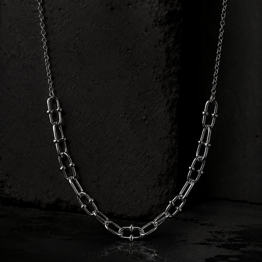 Nocturne Link Necklace | Sterling Silver Chain Necklace