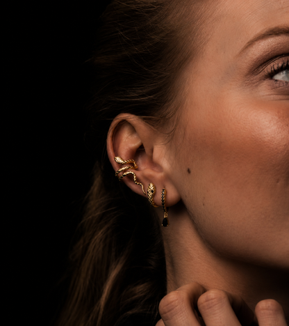 Snake cuff earrings 14kt gold filled