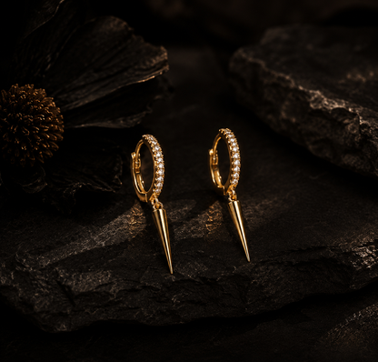 Afterdark Spike Hoops | 14kt gold filled