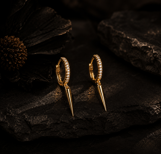 Afterdark Spike Hoops | 14kt gold filled