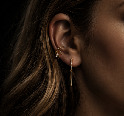 Afterdark Spike Hoops | 14kt gold filled
