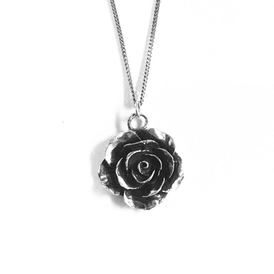 Rose Necklace -Sterling silver - KatzKollective