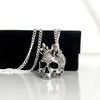 “Alo” quartz skull necklace - KatzKollective