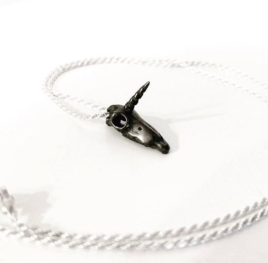 Unicorn Skull Necklace - KatzKollective